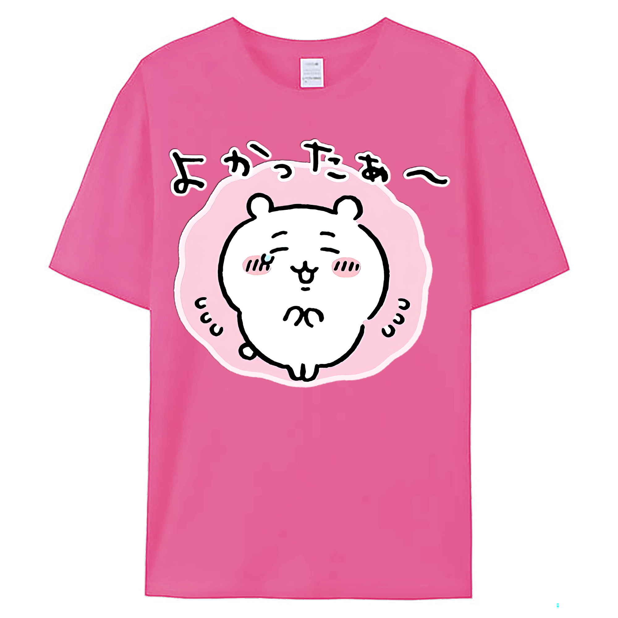 （画像用） ちいかわ ちいかわ Chii-kawa chiikawa レディースカジュアルプリントTシャツ（綿100％）